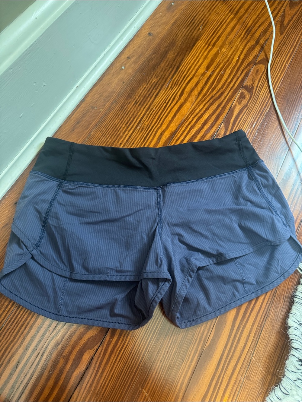 lululemon athletica Navy Shorts with Black Waistband